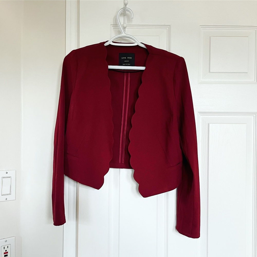 Love Tree Cropped Blazer